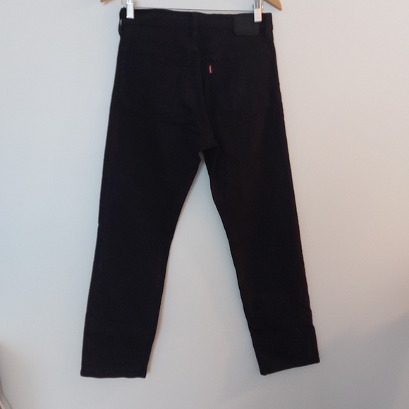 Levi's Premium Wedgie Straight Hidden Button Fly Jeans Big E Black Size 27 - Picture 6 of 11